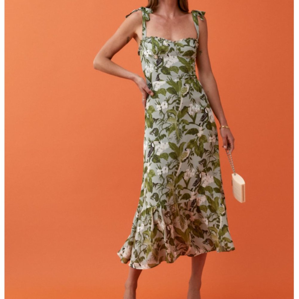 Reformation Nikita Midi Dress - Tropical